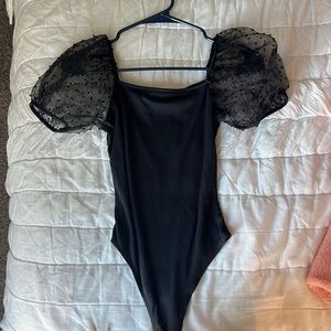 black bodysuit